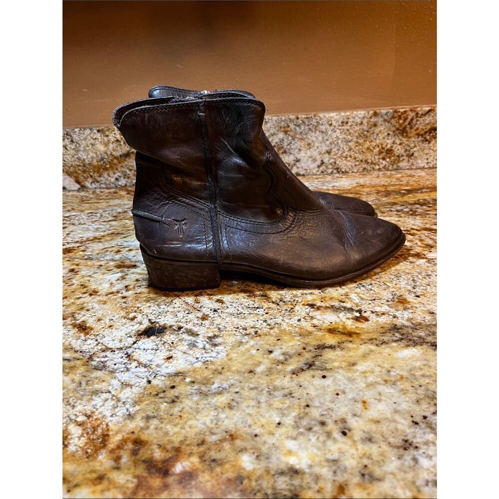 FRYE brown Leather Booties